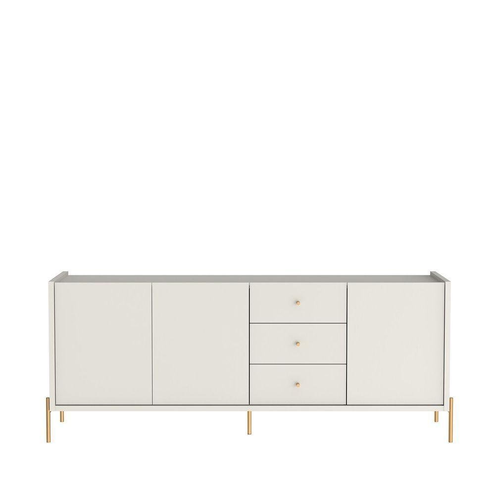 Balcão Buffet Jasper (1,84m) - Off White/dourado - 6