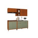 Ver imagem 7 de Armário de Cozinha Lumiar Modulado Área Gourmet em Mdf Alto Padrão Detalhes Ripado Pés Reguláveis:ve