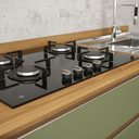 Ver imagem 4 de Armário de Cozinha Lumiar Modulado Área Gourmet em Mdf Alto Padrão Detalhes Ripado Pés Reguláveis:ve