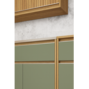 Ver imagem 6 de Armário de Cozinha Lumiar Modulado Área Gourmet em Mdf Alto Padrão Detalhes Ripado Pés Reguláveis:ve