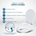 Ver imagem 5 de Tampa de Privada em Mdf Loren One Bege Claro para Vaso Lorenzetti