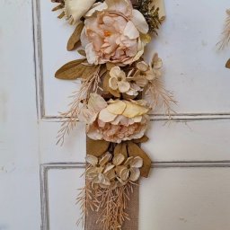 Fita para Porta Creme Rosas Creme190x25 - 4