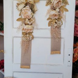 Fita para Porta Creme Rosas Creme190x25 - 6