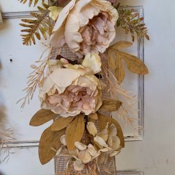 Fita para Porta Creme Rosas Creme190x25 - 2
