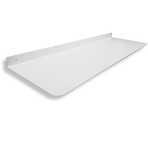 Prateleira de Parede 60cm Organização Multiuso Lavanderia Cozinha Aço Robusto Branco