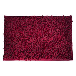 Tapete Felpudo Peludo Banheiro 40x60 Antiderrapante Vermelho - 1