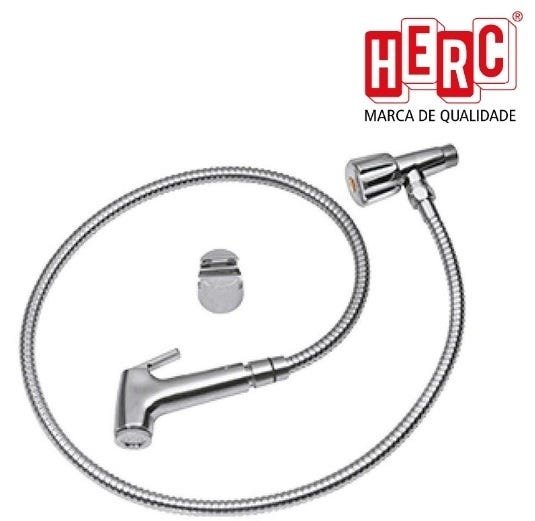 Ducha Higiênica Com Registro Cromada Herc:Prateado/ABS - 1
