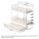 Ver imagem 3 de Treliche em Ferro Aço Carbono Tubular Teko Casatema MadeiraOriginals Branco/Fosco/Álamo