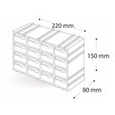 Ver imagem 3 de Organizador Mini Modulável 7001 com 16 Gavetas