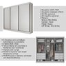 Guarda-roupa Casal 3 Portas 6 Gavetas Diamond Branco - 5