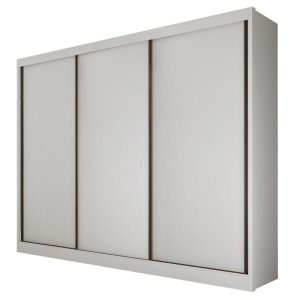 Guarda-roupa Casal 3 Portas 6 Gavetas Diamond Branco
