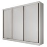 Guarda-roupa Casal 3 Portas 6 Gavetas Diamond Branco - 1