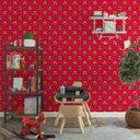 Ver imagem 1 de Papel de Parede Infantil Gaming Rosa Emoticons Pixels Gh Papel de Parede 3,3m