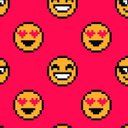Ver imagem 2 de Papel de Parede Infantil Gaming Rosa Emoticons Pixels Gh Papel de Parede 3,3m