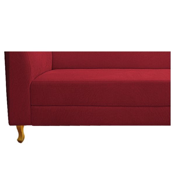 Recamier Valéria 1,40M Lado Direito Suede Vermelho - ADJ Decor - 6