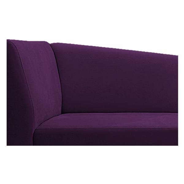 Recamier Valéria 1,60M Lado Direito Suede Roxo - ADJ Decor - 7