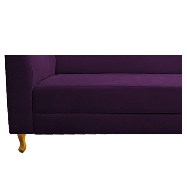 Recamier Valéria 1,60M Lado Direito Suede Roxo - ADJ Decor - 6