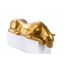 Ver imagem 1 de Escultura Decorativa Estátua Pantera Bebendo Água Piscina 102cm:dourado