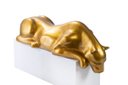 Ver imagem 1 de Escultura Decorativa Estátua Pantera Bebendo Água Piscina 102cm:dourado