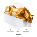 Ver imagem 3 de Escultura Decorativa Estátua Pantera Bebendo Água Piscina 102cm:dourado