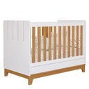 Ver mais imagens de Jogo de Quarto de Bebê Biscoito - Cômoda Roupeiro e Berço Mini Cama - Branco Nature