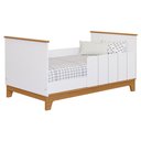 Ver imagem 6 de Jogo de Quarto de Bebê Biscoito - Cômoda Roupeiro e Berço Mini Cama - Branco Nature