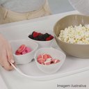 Ver imagem 2 de Cremeira Triangular 250ml Branca Cumbuca Tigela Plástica Coza Pote Petiscos