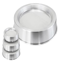 Jogo 3 Formas Ballerine 18 20 22 cm P M G Alumínio Assadeiras de Bolo Piscina Vulcão Pool Cake - 1