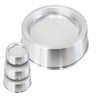 Jogo 3 Formas Ballerine 18 20 22 cm P M G Alumínio Assadeiras de Bolo Piscina Vulcão Pool Cake - 1