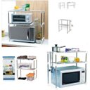 Ver imagem 2 de Prateleira Multifuncional Telescopica Estante Ajustavel de Cozinha Quarto Banheiro