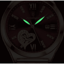 Ver imagem 4 de Poedagar Luxo Vermelho Rose Gold Prova de Água Data Aço