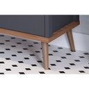 Ver imagem 5 de Bancada de Banheiro Balcão Vêneto 1 Porta e 1 Gaveta C/ Cuba 60cm Pistache/freijo - Mgm