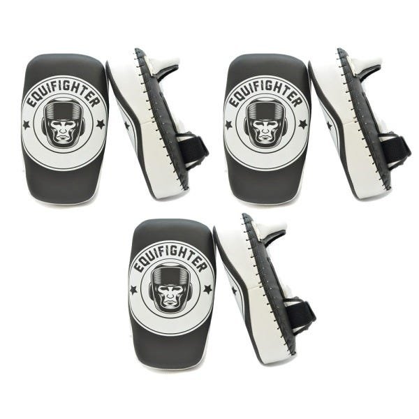 Kit 3 Aparadores de Chute Muay Thai Equifighter Branco - 1