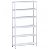 Estante de aço 40cm - 6 bandejas - #24 - 2,00m Altura - Branca MM - 1