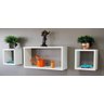 Kit 3 Nichos em MDF Branco - Decoração/Sala/Quarto/Banheiro - 2