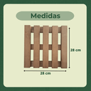 Ver imagem 5 de Suporte Vaso Quadrado 28cm Rodas de Polipropileno Cristal