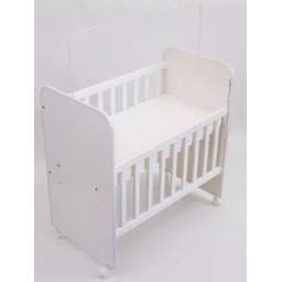 Kit Lençol + Fronha Para Mini Berço Cor Branca - 5
