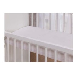 Kit Lençol + Fronha Para Mini Berço Cor Branca - 4