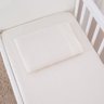 Kit Lençol + Fronha Para Mini Berço Cor Branca - 1