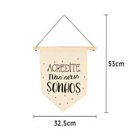 Flâmula Decorativa Acredite Nos Seus Sonhos - 2