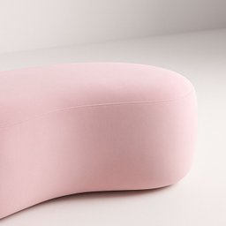 Puff Redondo Orgânico Moderno Feijão Sala Quarto Recpção Luxo 100cm - 3
