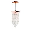 Lustre Pendente Plafon Cristal Crilick Ls7201 Rose Gold - 1