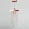 Lustre Pendente Plafon Cristal Crilick Ls7201 Rose Gold - 4