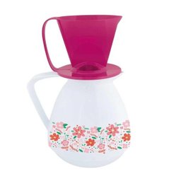 Kit Mor Amare Bule Térmico + Suporte Coador Decorado Branco - 1