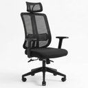 Ver imagem 1 de Cadeira de Escritório Diretor Giratória Ergonômica Oxford Cor Preto - Sallar Home