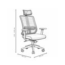 Ver imagem 5 de Cadeira de Escritório Diretor Giratória Ergonômica Oxford Cor Preto - Sallar Home