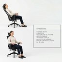 Ver imagem 4 de Cadeira de Escritório Diretor Giratória Ergonômica Oxford Cor Preto - Sallar Home