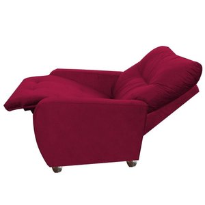 Poltrona para Reclinável Suede Imperio Moderno Vermelho