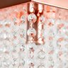 Lustre Pendente Plafon Cristal Crilick Pl7202 Rose Gold - 5