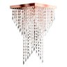 Lustre Pendente Plafon Cristal Crilick Pl7202 Rose Gold - 1